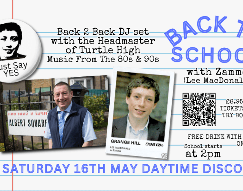 CLASS IS IN SESSION: ZAMMO’S BACK TO SCHOOL DISCO!  Dust off your blazers and tighten those ties! We’re heading back to the playground for the ultimate 80s & 90s throwback.  Joining us behind the decks is none other than   He’ll be spinning the biggest floor-fillers from the golden era of school discos.  Whether you were a high-flyer or a regular in detention, this is the reunion you actually want to attend.  FREE DRINK ON ENTRY WITH TICKET