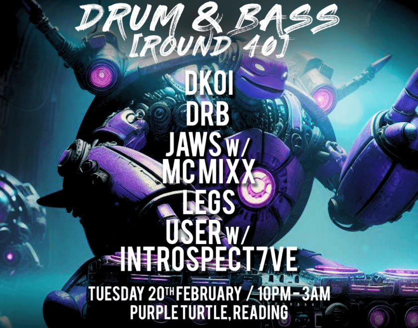 WOBZ Drum and Bass [Round 40]  - DKOI  - DRB  - JAWS w/ MC MIXX  - LEGS  - USER w/ INTROSPECTI7VE