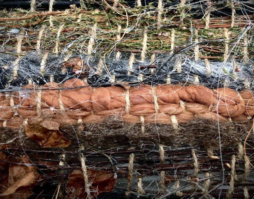 woven fabric in natural colours