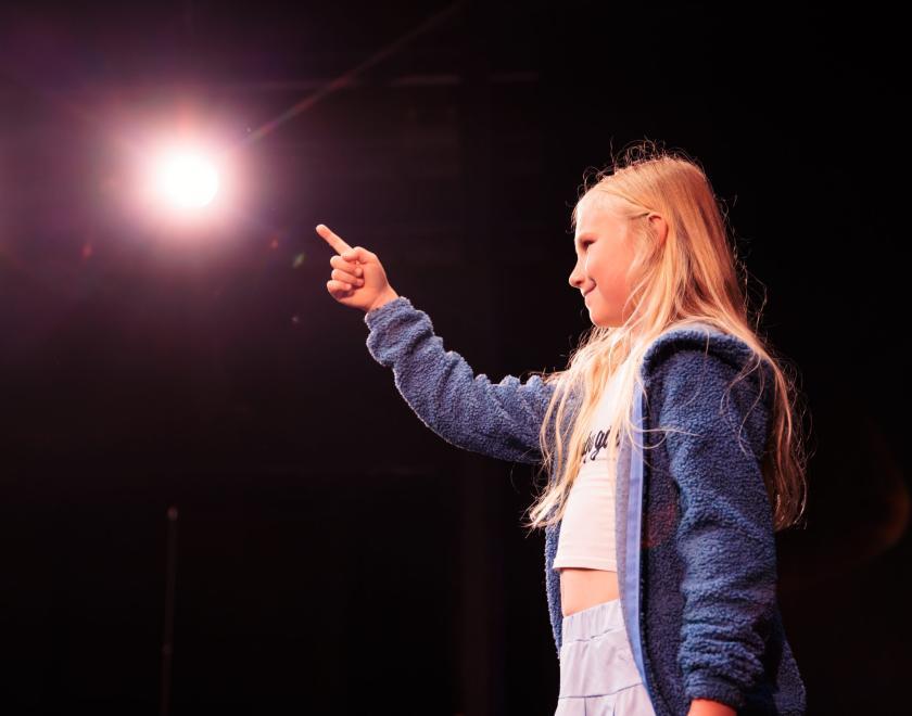 Youth theatre performer
