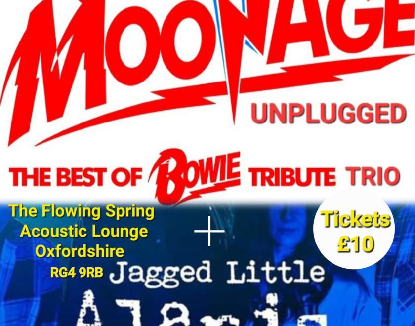 Moonage Unplugged and Jagged Little Alanis at The Flowing Spring