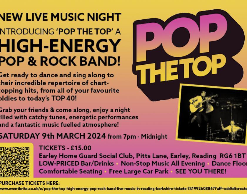 Pop The Top at Earley Home Guard Social Club