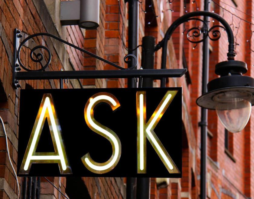Ask sign