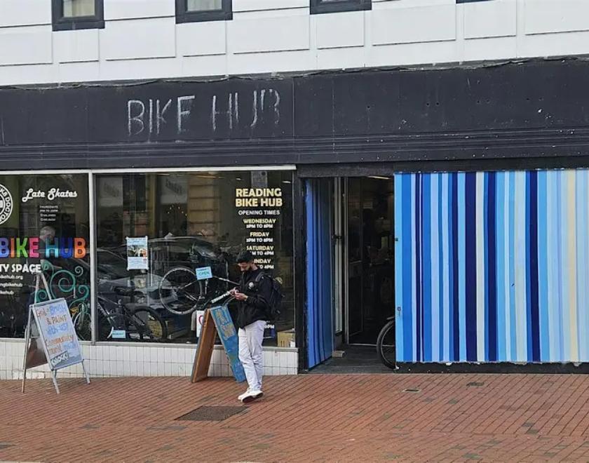 Reading Bike Hub, as seen from the street