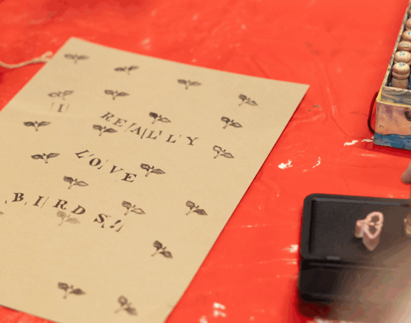 Poster making at The MERL