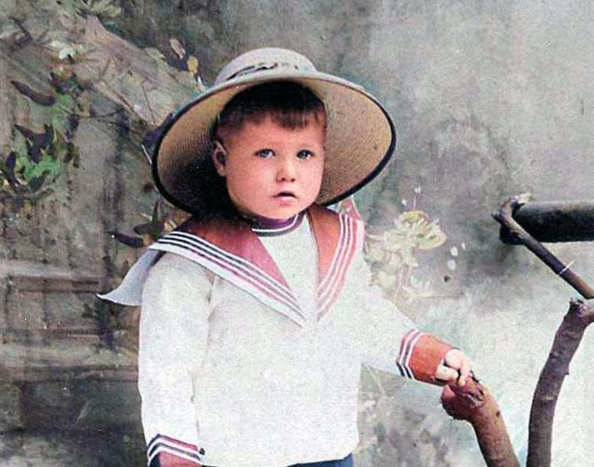 young Edwardian boy in sailor suit