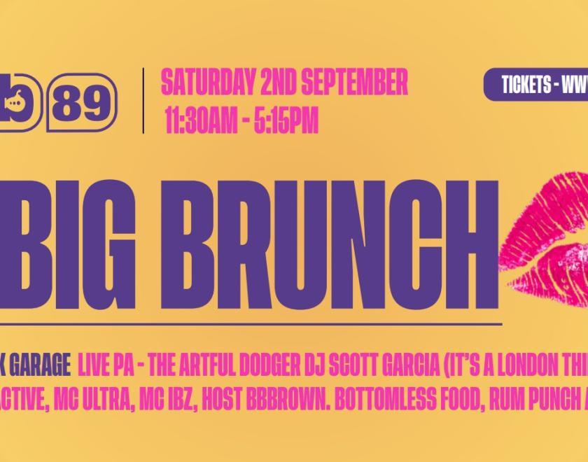 The BIG Brunch logo with cartoon lips