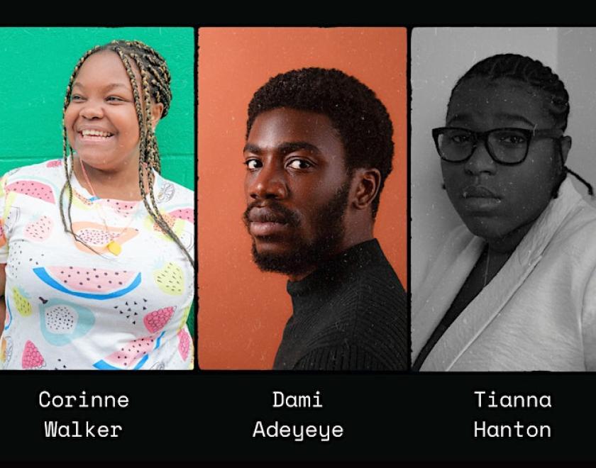 Three black filmmakers