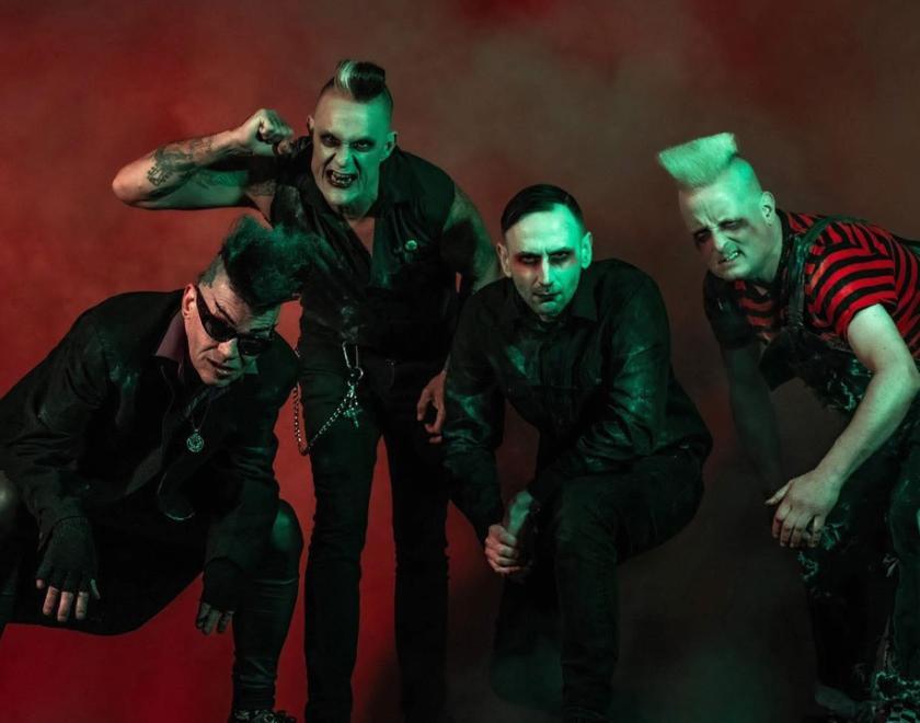 The ban Demented Are Go - four rockabilly punks