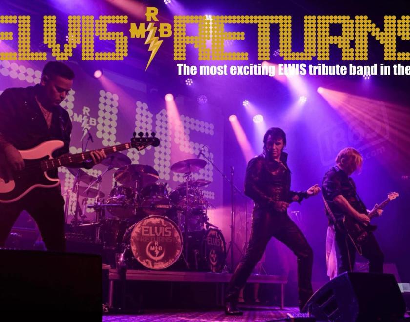 Elvis tribute band on stage