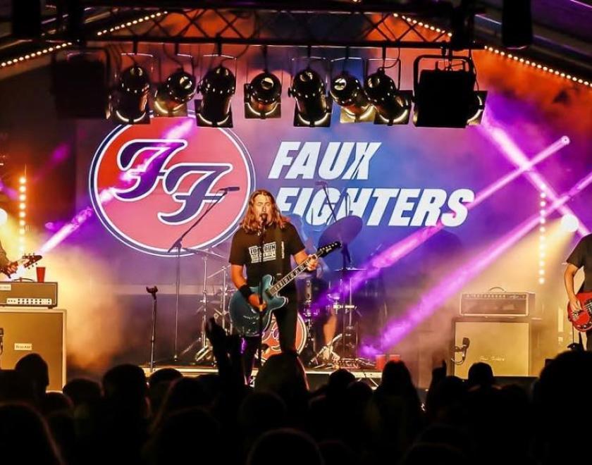 Foo Fighters tribute band on stage