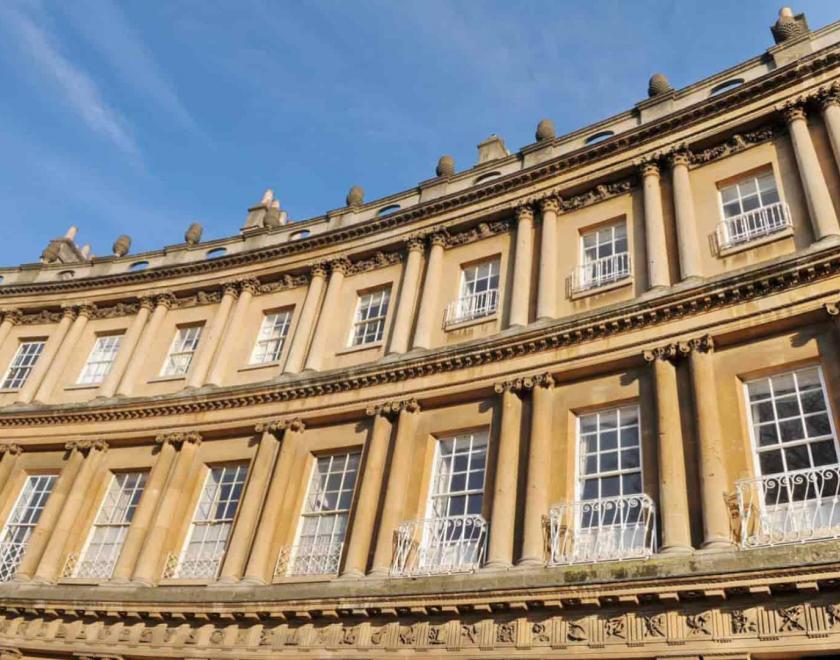 Crescent of Georgian houses