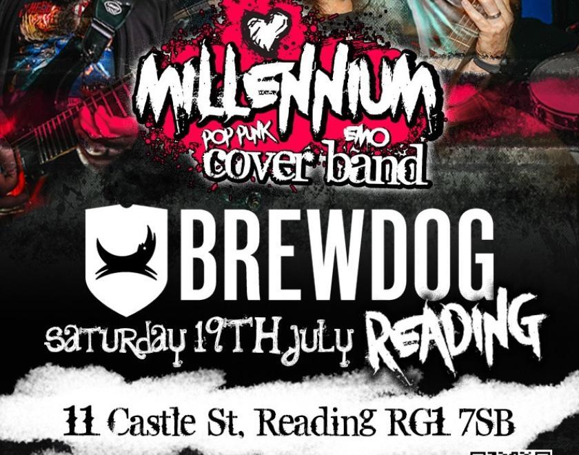 Poster showing event details with photos of people performing live music.