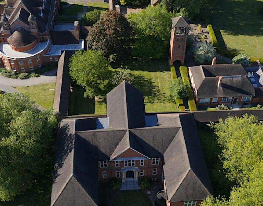 Aerial vie of University of Reading London Road campus
