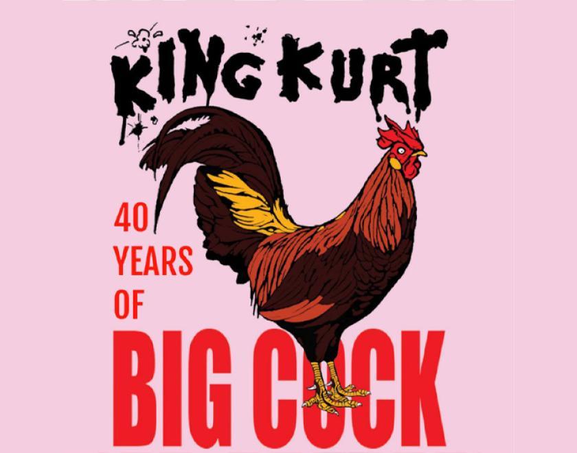 King Kurt logo and artwork of a cockerel