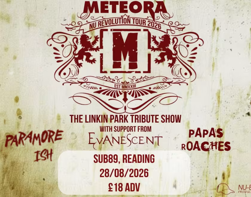 Poster with logo for Meteora - Linkin Park Tribute