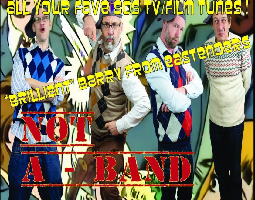 Four men in tank tops and baseball caps