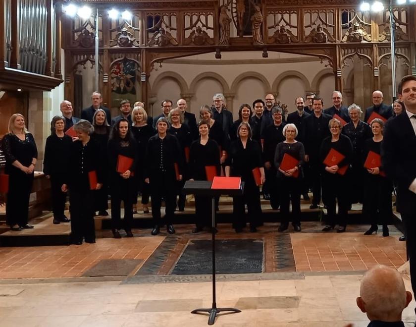 Reading Bach Choir in St Thomas church, Goring