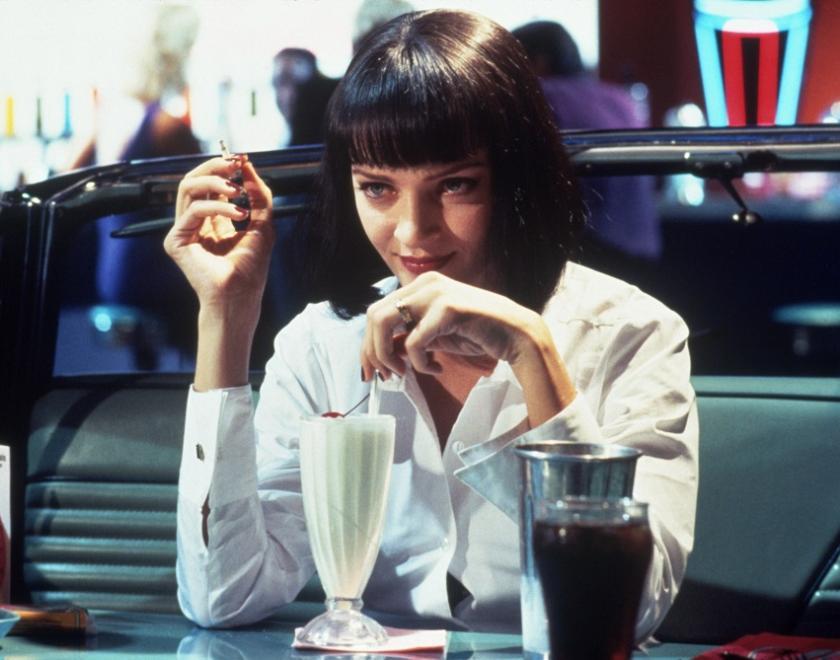 Pulp Fiction film still with Uma Thurman