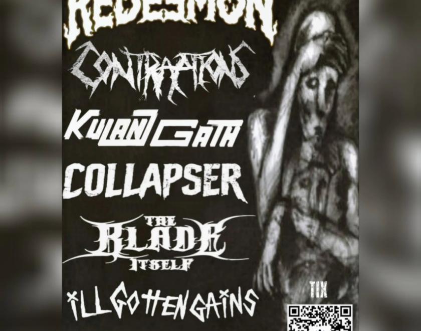 Poster with logos for the bands