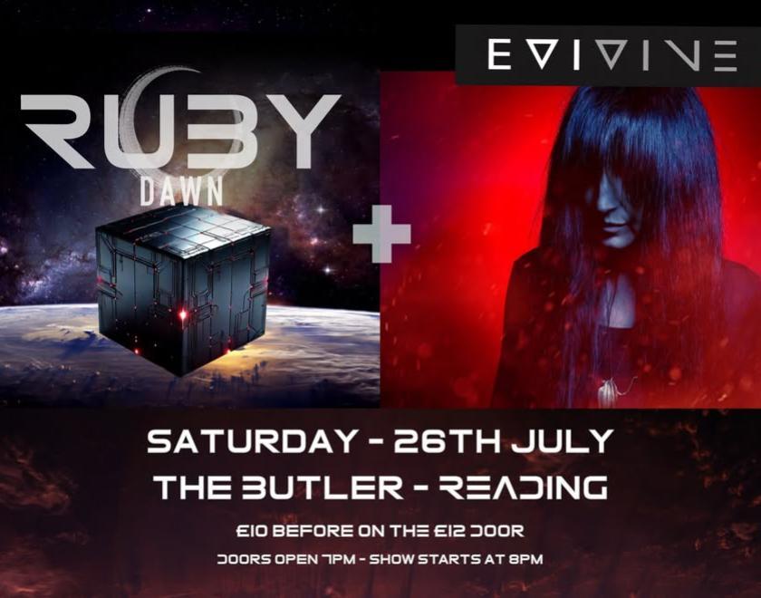 Logos and key art for Ruby Dawn & Evi Vine