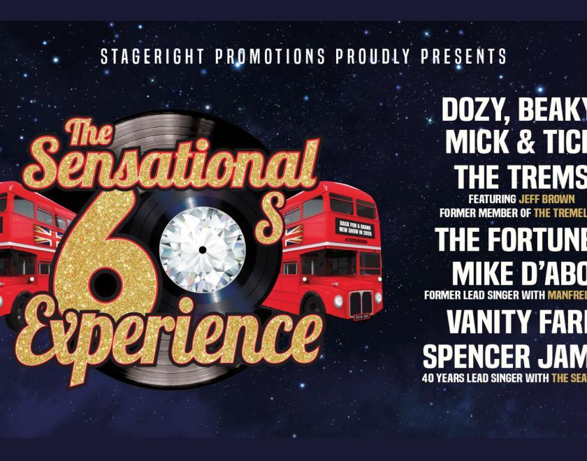 The Sensational 60's Experience  - May 2026 at The Hexagon Reading.