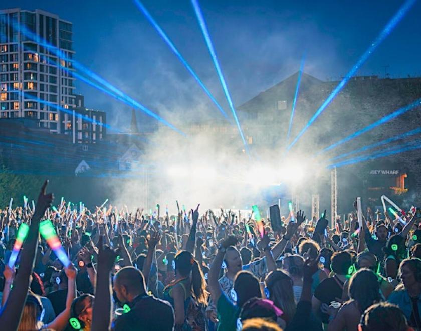 Silent Disco in the Abbey Ruins