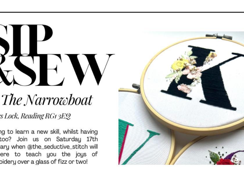 Sip & Sew at The Narrowboat
