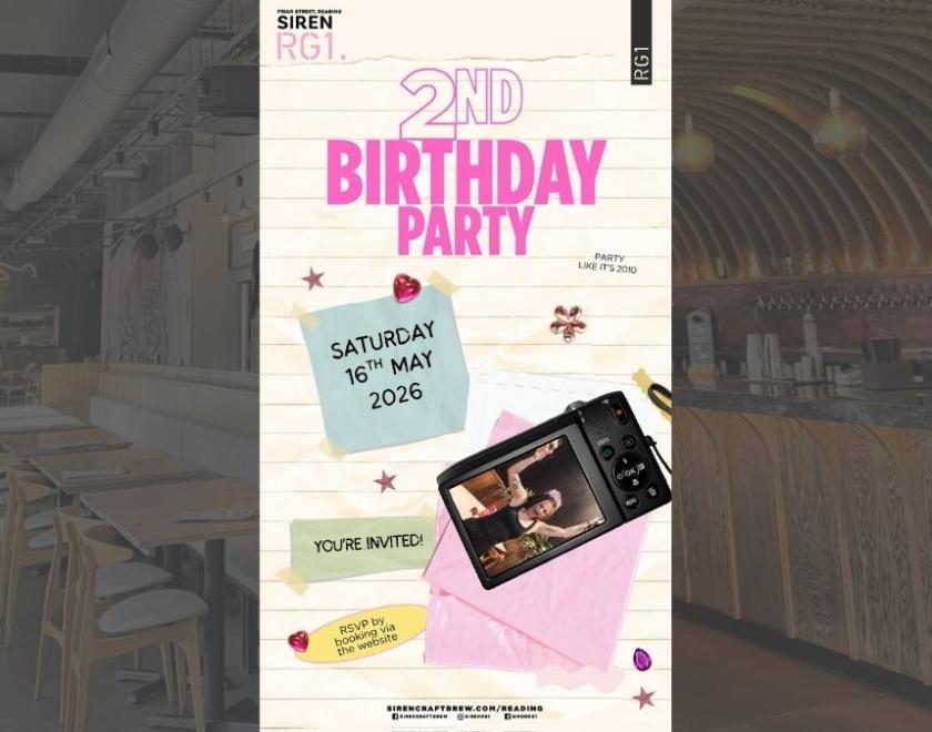 You are invited to Siren RG1s Second Birthday