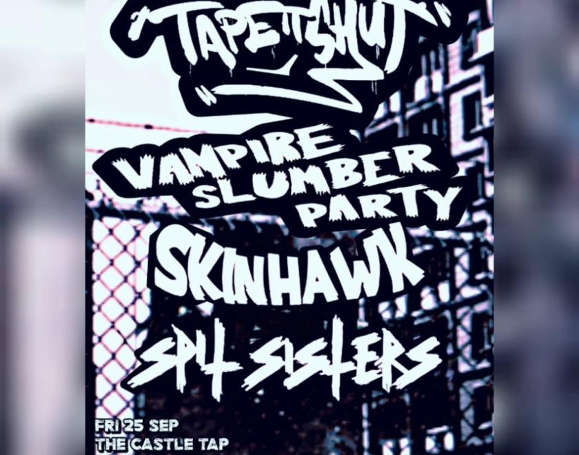 Poster with band logos