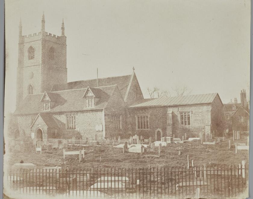 St Marys Minster Church in Reading c. 1845
