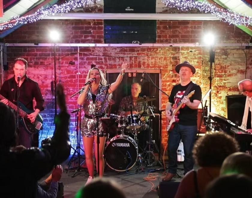 SuperBand on stage at The Butler