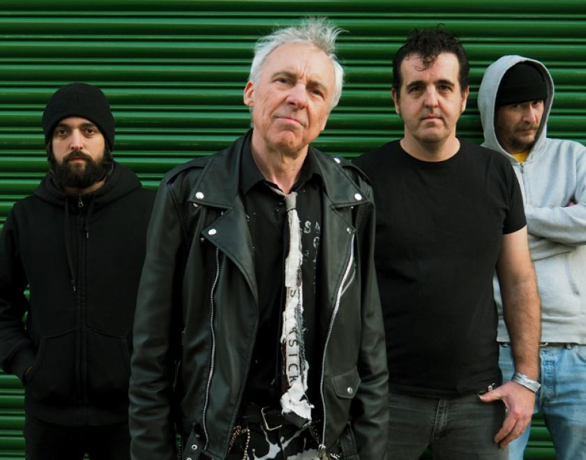 TV Smith And The Bored Teenagers, for middle-aged men scowling in front of a green metal shutter