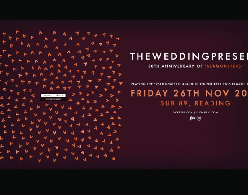 Poster for The Wedding Present Seamonsters anniversary tour