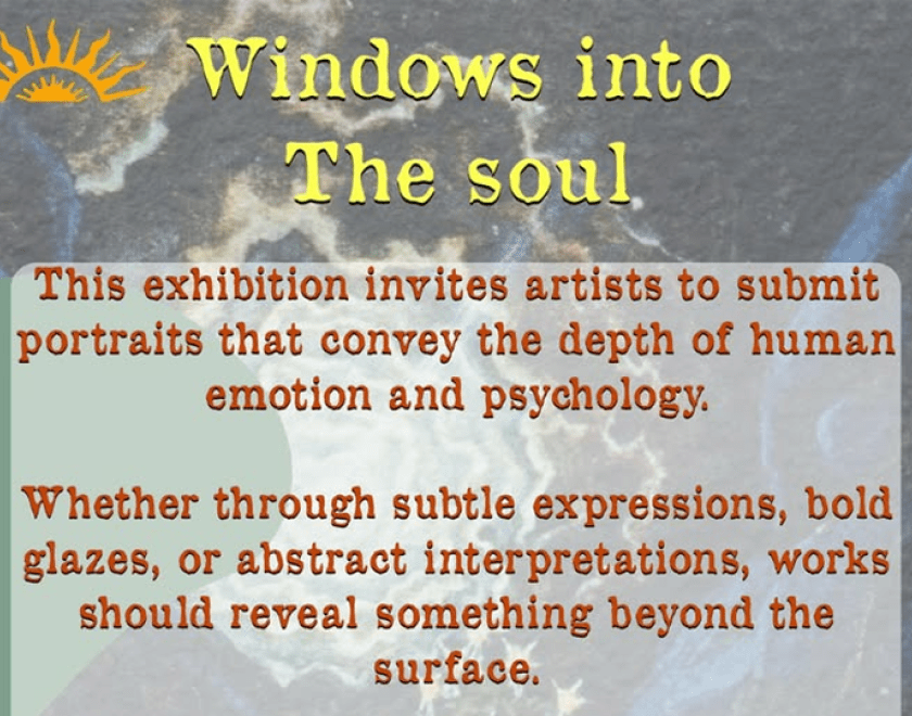 Poster for Windows Into The Soul - Visual Arts Exhibition