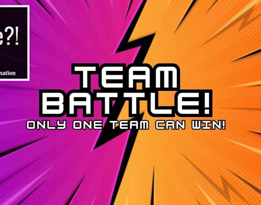 What's The Game?! Improv: TEAM BATTLE logo